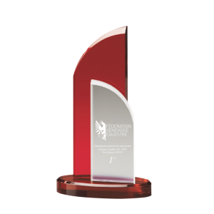 Moderne award van acrylraat | Fire Wing